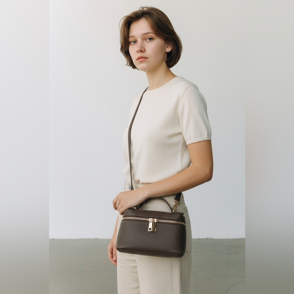 Persaman New York Leather Bag Made in Italy